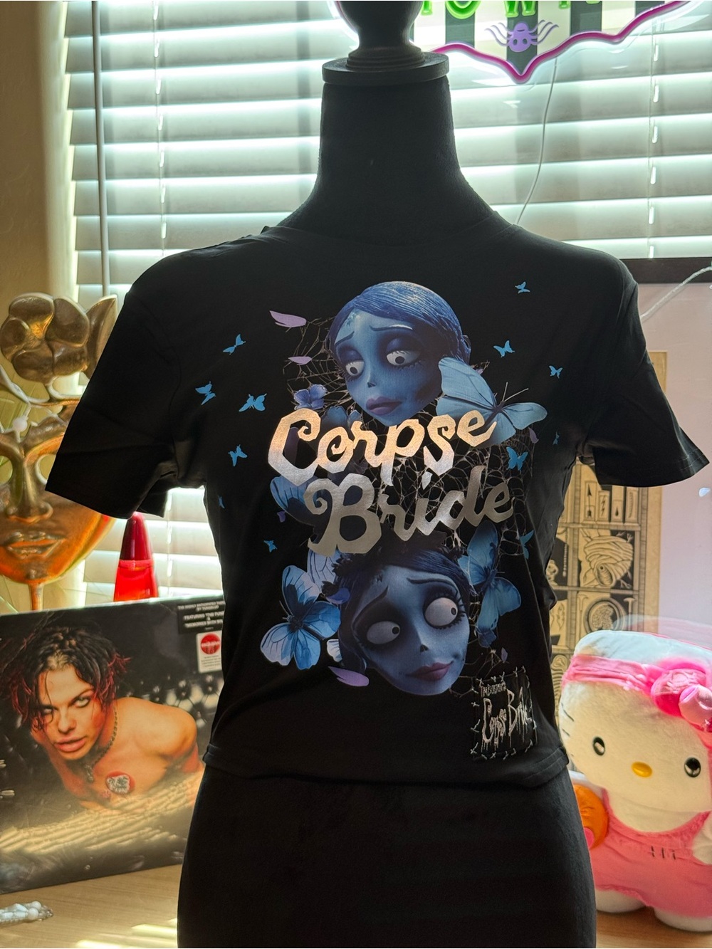 BNWT Killstar X Corpse Bride cropped Graphic Tee - Black